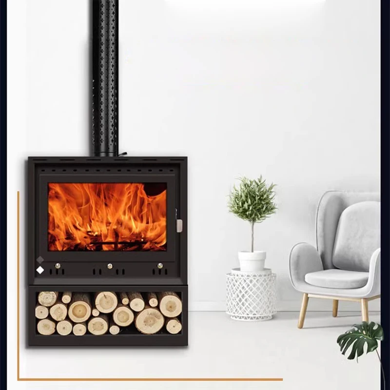 Fireplace Coal/Charcoal Fire Indoor Log Heating Burning Wood Real Fire for Villa Living Room Home Supply Safe Flame Space