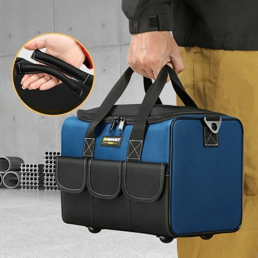 

13-дюймовая сумка для инструментов из ткани Оксфорд, портативная 18-дюймовая сумка для инструментов большой емкости, утолщенная износостойкая профессиональная упаковка для инструментов