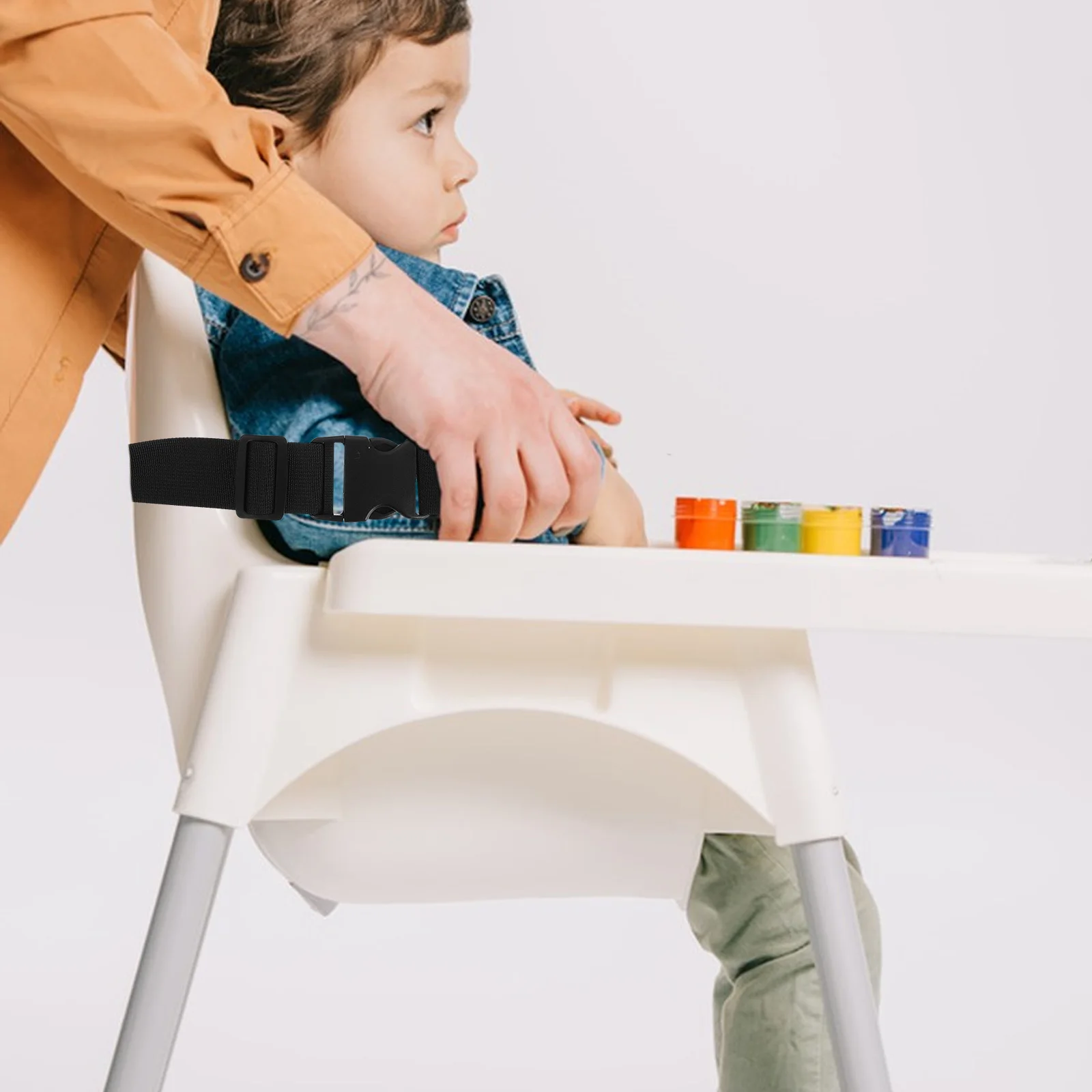 

3 шт., сменные ремни безопасности для детского стульчика, регулируемый ремень безопасности для детской коляски, сменный ремень безопасности