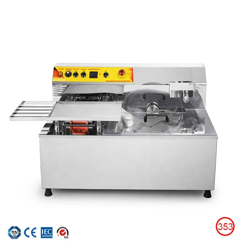 プロフェッショナルチョコレート溶解機 25L 電気式 220V 110V チョコレートメルター 振動テーブル付き ケータリング機器