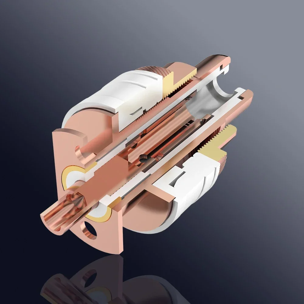 คุณภาพสูง Viborg RC101 ทองแดงบริสุทธิ์ซ็อกเก็ต RCA บัดกรีซ็อกเก็ตหญิง RCA Hifi