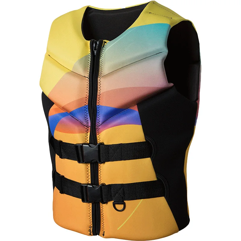 Neoprene Adult Life Vest Men Ladies Water Sports Buoyancy Jacket Swimming Vest Rowing Surf Rafting Jet Ski Safety Vest 2022