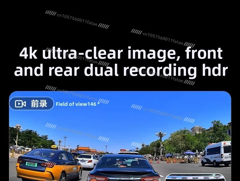 Driving Recorder 4k Ultra-clear Front and Rear Dual Cameras 2025 New Model
