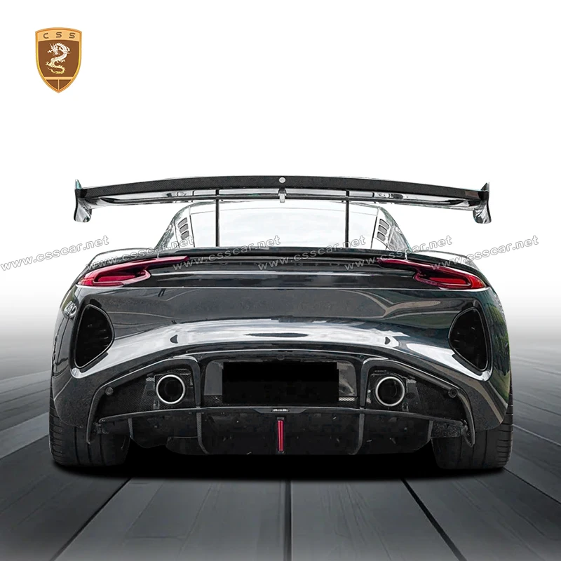 Vor Style Dry Carbon Rear Bumper Lip For Lotus Emira Auto Bumper Lip Protection Guard Spiltter Diffuser Body kits