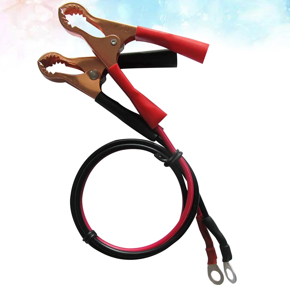 50A كليب 6.3 مللي متر محطة مطلية بالنحاس 2.5 مللي متر سلك الفضة مطلي موصل السيارات التمساح كليب سلك طاقة السيارة