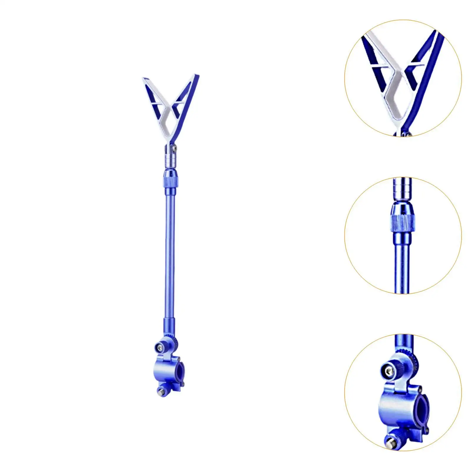 Fishing Rod Holder Pole Stand Bracket Support Retractable Quick Installation Portable Fishing Tackle Pole Rack Stand for Bank