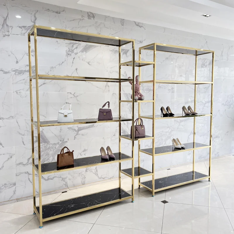 customized.Showroom Design Modern  Handbag Display Store Display Racks Shoes Stand Shoe Display Shelf