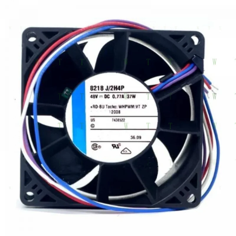 

H 1 PCS for cooling fan 8218J/2H4P DC48V 37W 8038 8cm 4 wire Server fan DC fan