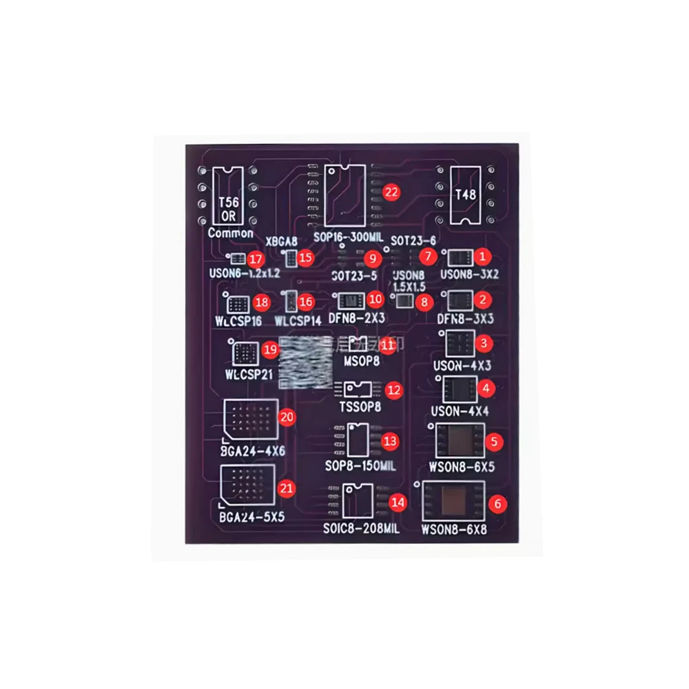 22 in 1 Multi-function conversion board T2 Serial Number 4x4 BIOS 2x3 to WSON8