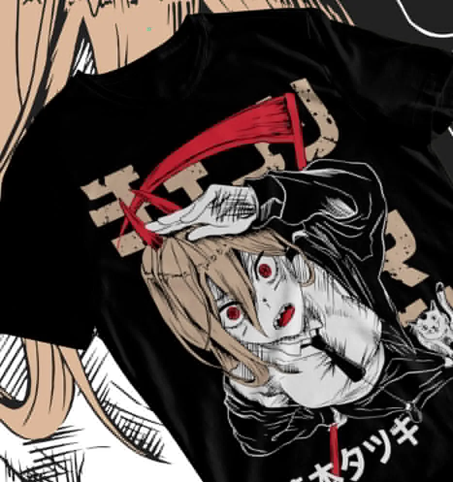 

Chainsaw Man POWER T-Shirt Devil Anime Manga Denji Power Soft Tee All Sizes