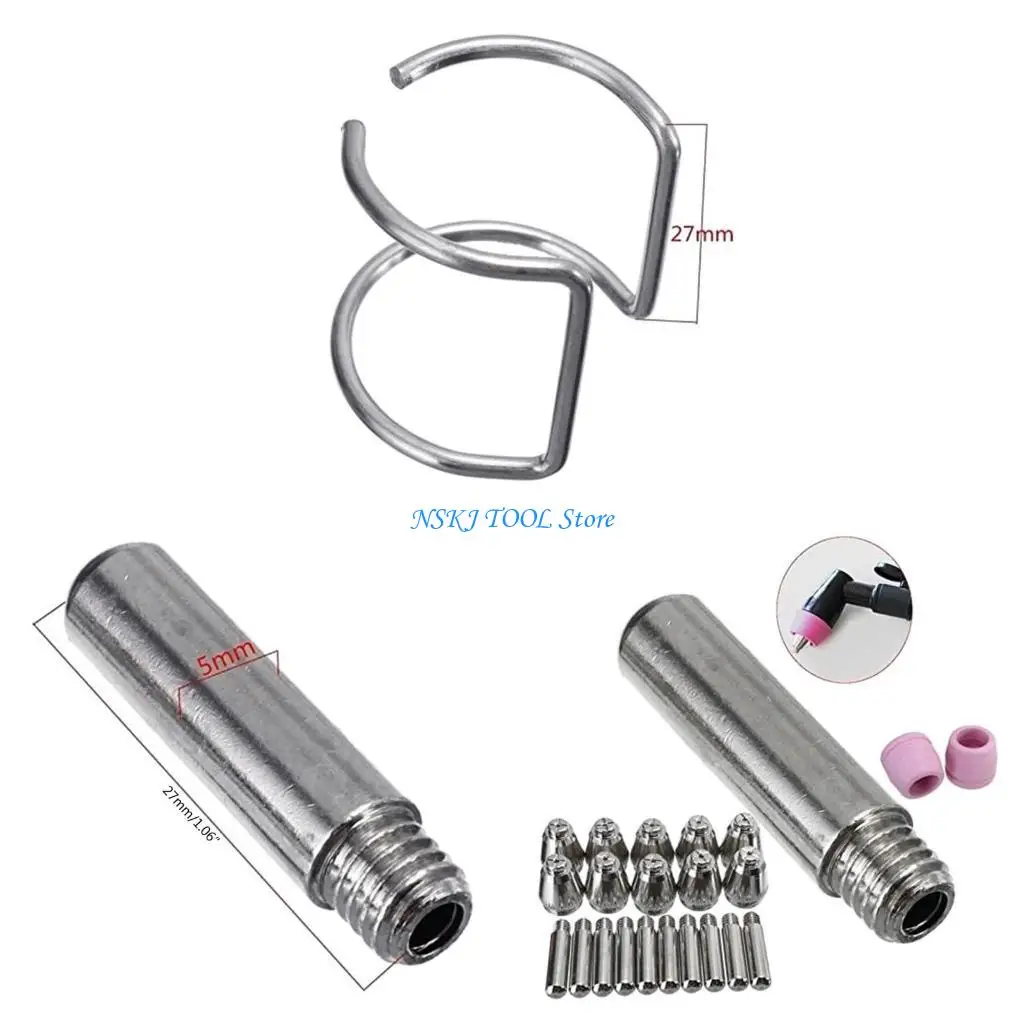 L8RC Plasma Cutter Consumables SG55 AG60 Torch Accessory Copper Extended Long Tip Electrode Nozzles for AG60/SG55/WSD60P