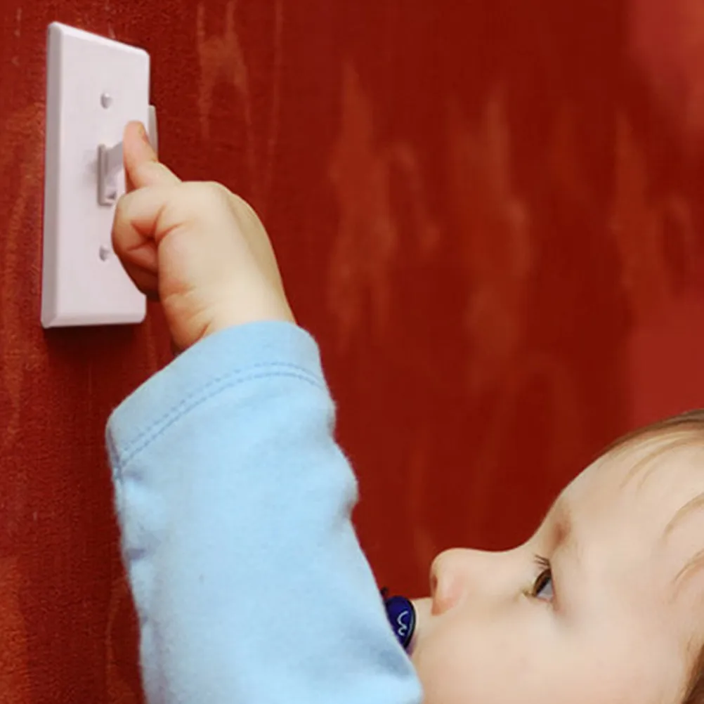 

Single Control Safety Switch Lock Cover Plastic Light Switch Cover Child Safety Protector Prevent Electrical Accidents Home