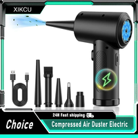 Electric Wireless Air Duster Compressed Air Blower Compressed Air for Cleaning Computer Keyboard Camera Car Home With LED Light