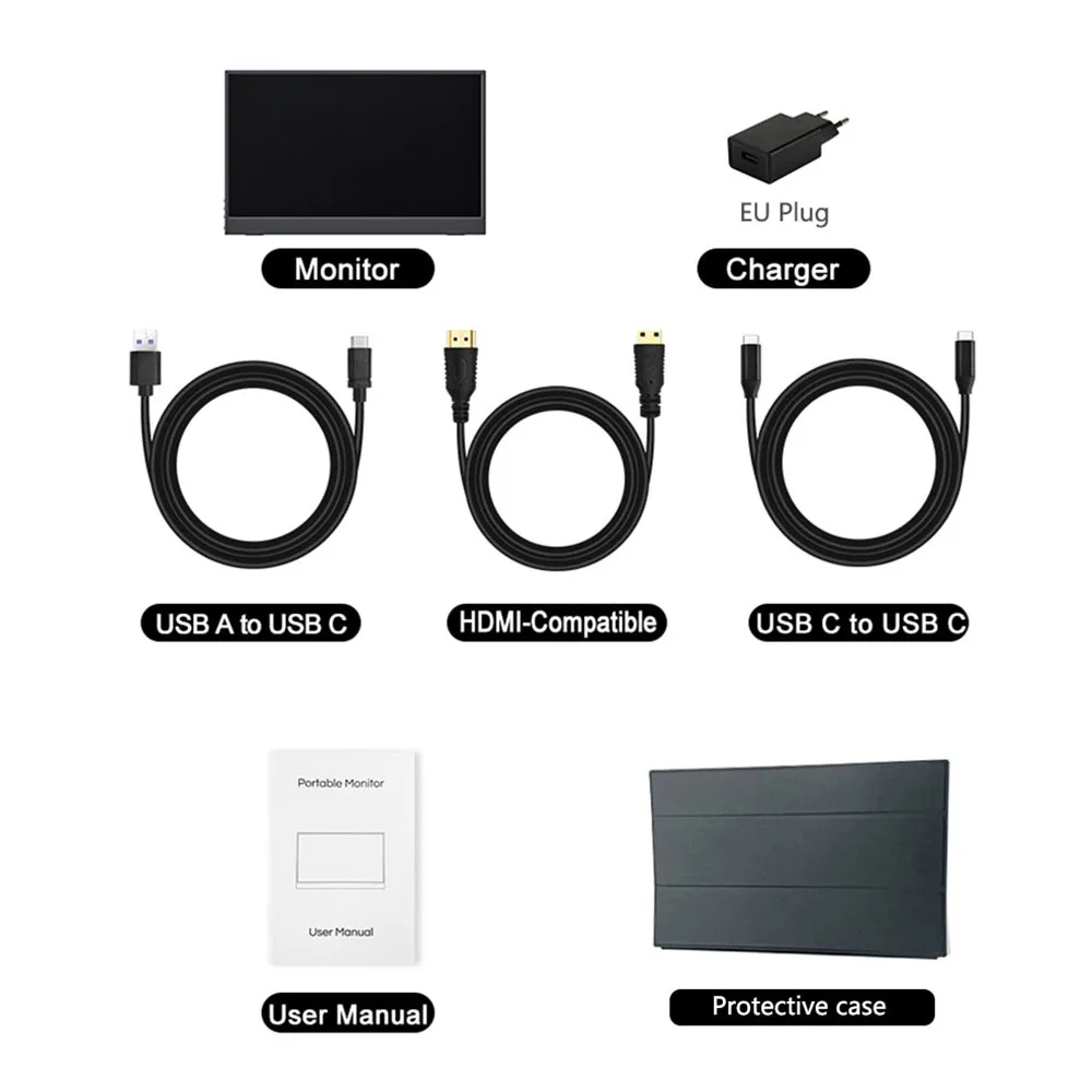 ラップトップ用ポータブルモニター,ps5,xbox one,raspberry pi,ips,100
