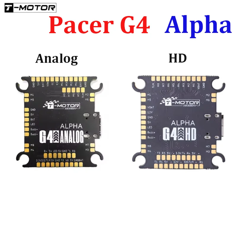 T-MOTOR Pacer G4 Alpha HD/Analog FC High Definition Analog Dual Version Flight Controller 3~6S STM32G473 30.5x30.5 for FPV Drone