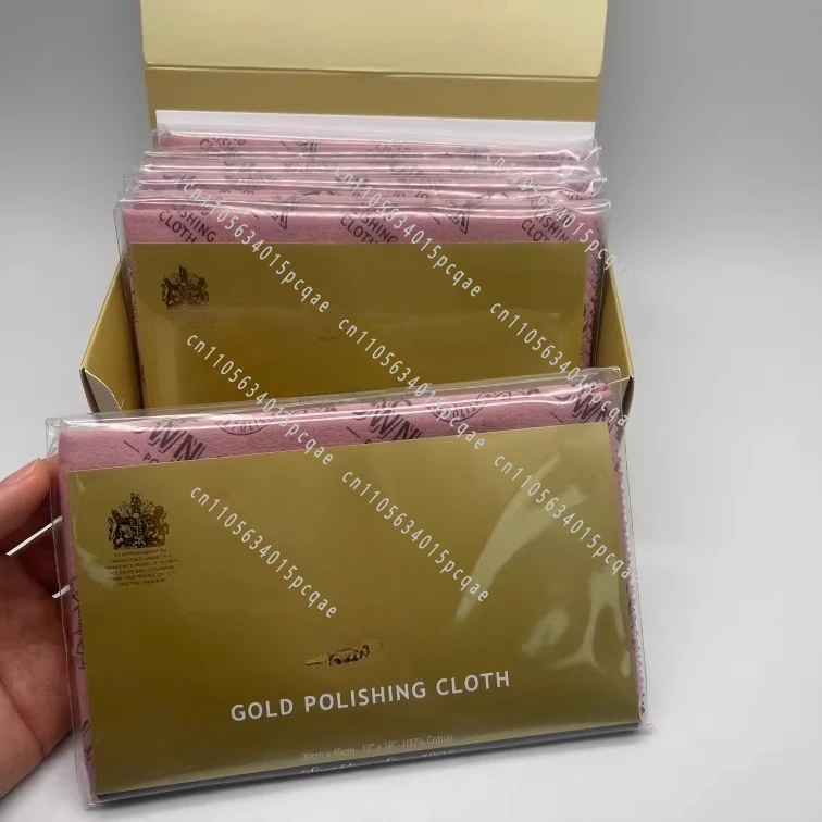 British chunk gold cloth gold jewelry cleaning cloth ring necklace earrings cleaning cloth