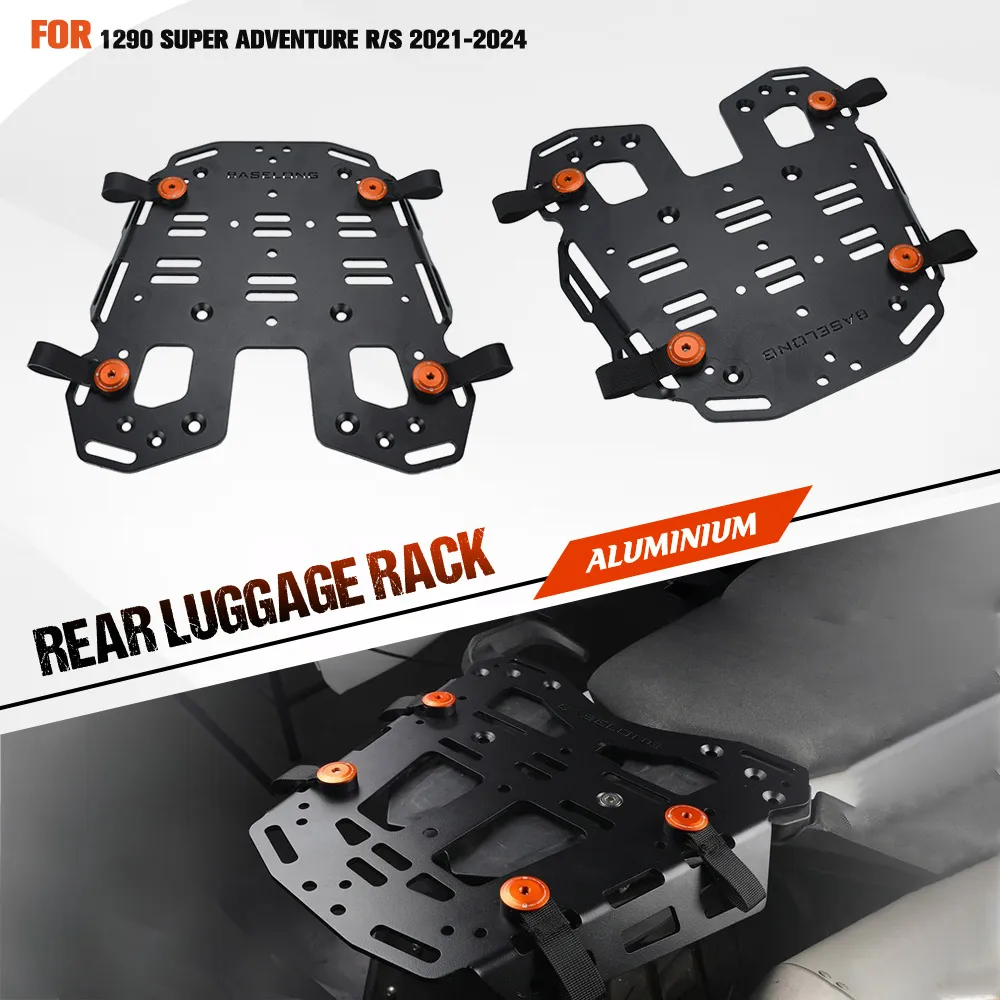

For 1290 Super Adventure R/S 2021 2022 2023 2024 2025 Rear Carrier Luggage Rack Saddlebag Cargo Shelf Top Case Holder Bracket
