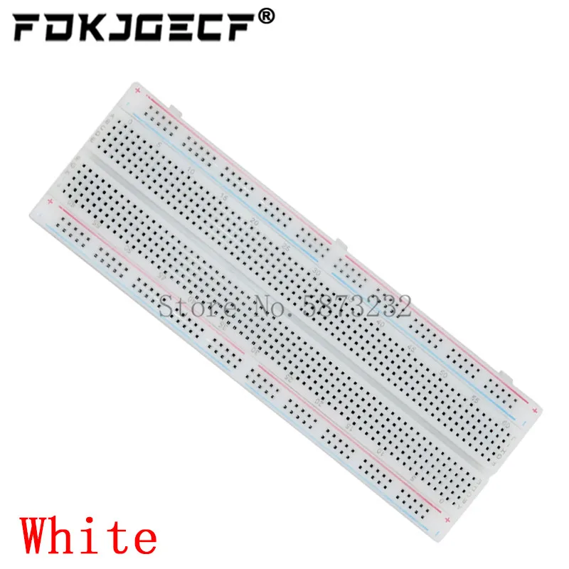 White/Transparent Breadboard 830 Point Solderless PCB Bread Board MB-102 MB102 Test Develop DIY for arduino