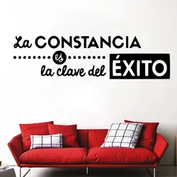Spanish Quotes Wall Stickers for Bedroom Decor Romantic Decals Waterproof Wallpaper Mural Wall Phrases French Sticker RU151
