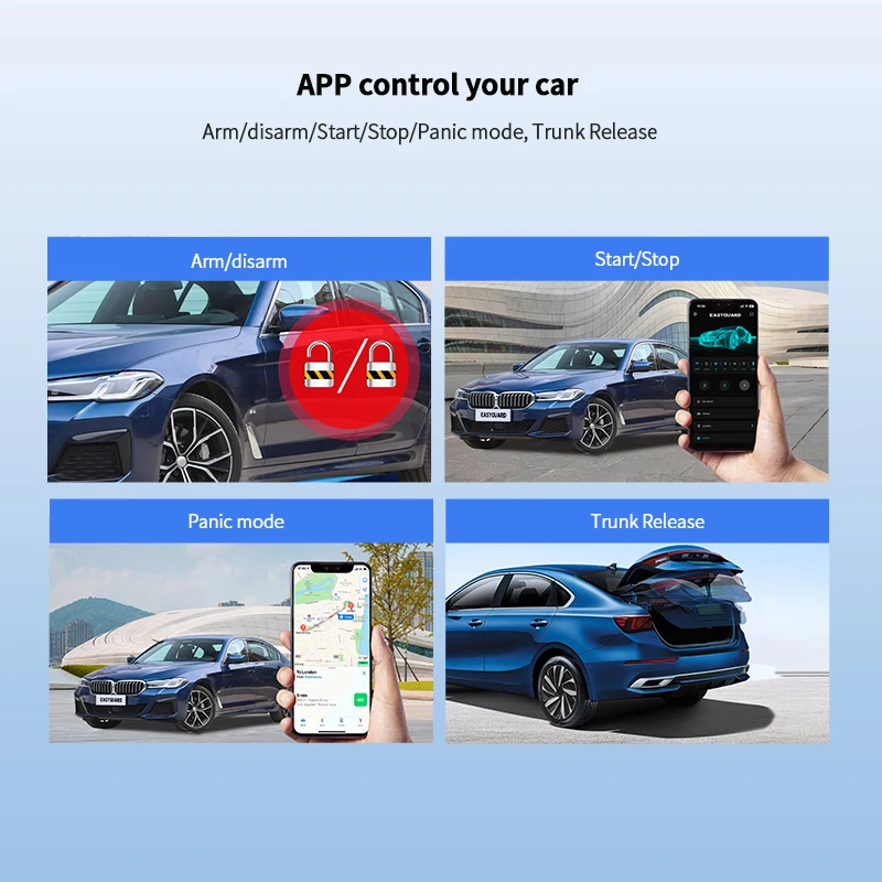 Wireless SMARTPHONE KEY APP CONTROL Module for Keyless Entry & Engine Start – work with EC002/EC211 kit (cannot be used alone)