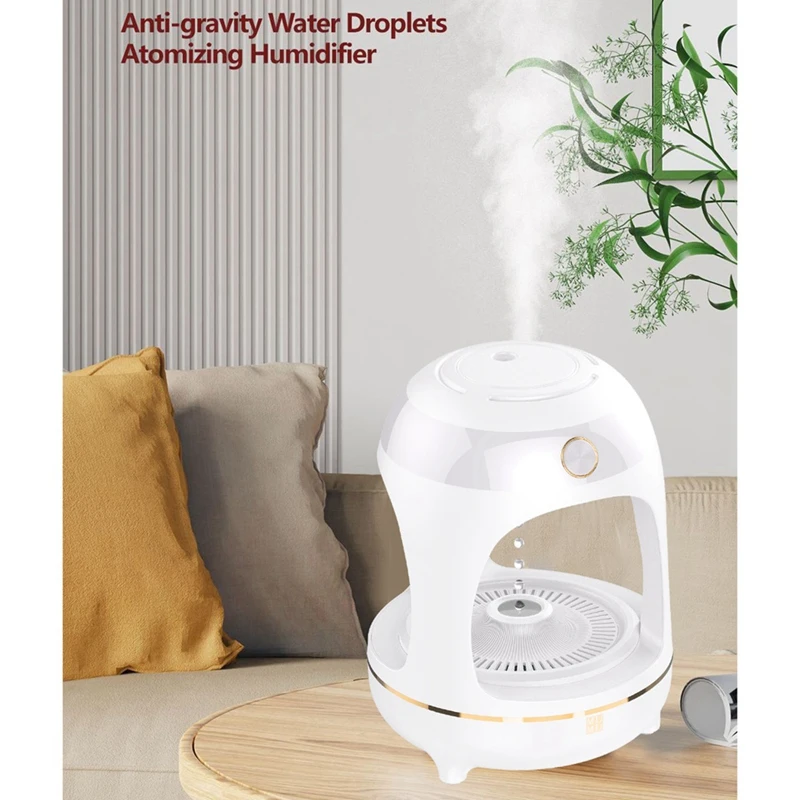 

Desktop Mute Humidifier Ultrasonic Fogger Humidifier 700Ml USB Humidifier Diffuser For Bedroom Office Desktop Home