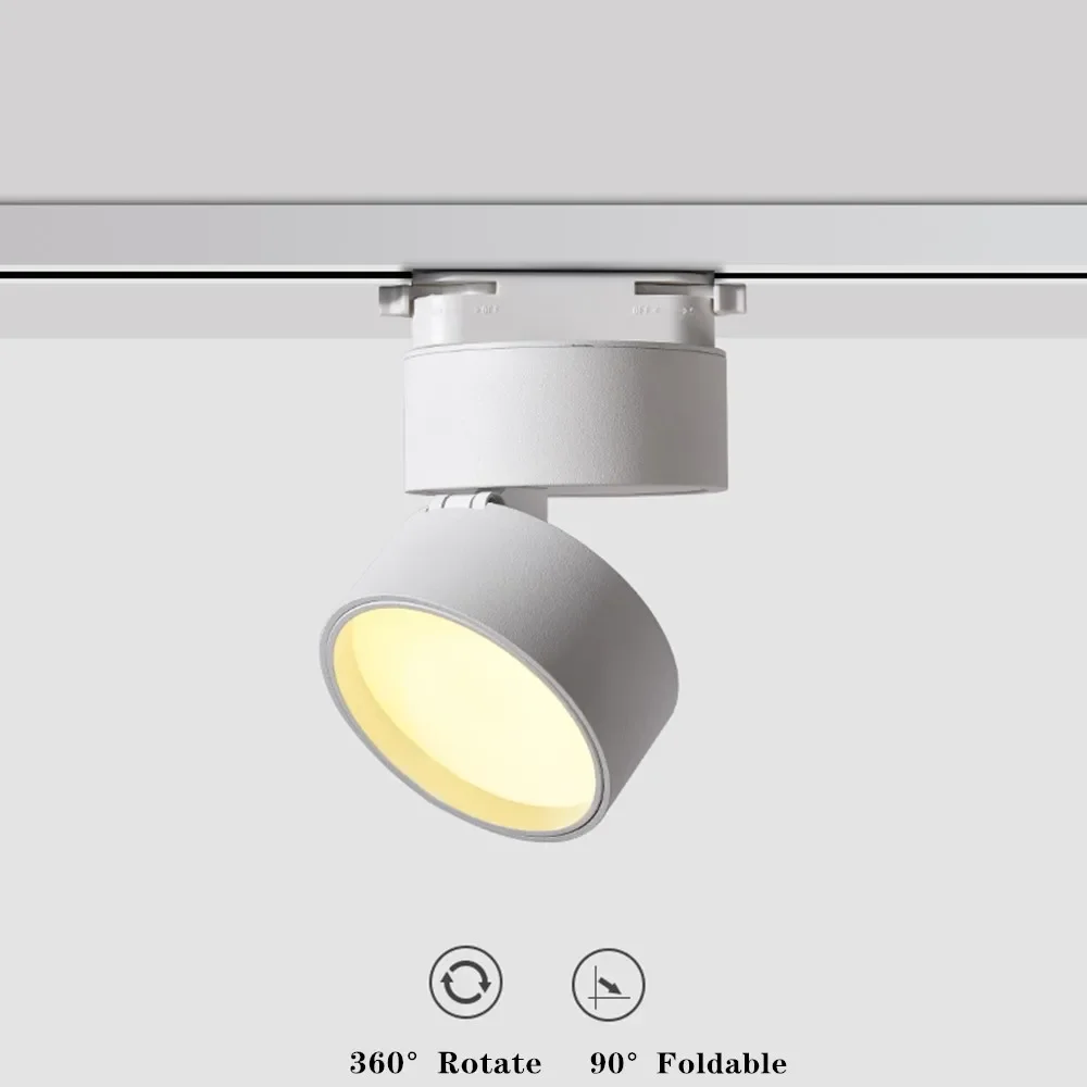 Led Track Light Aluminum Spot light Track Rail Light lamps Foldable and 360° Rotatable Ceiling Lighting For Kitchen Bedroom