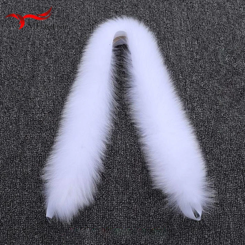 Natural Fur Scarf Winter New Real Fox Fur Collar Men Women Fashion Coat Collar 70*10CM Can Be Customized