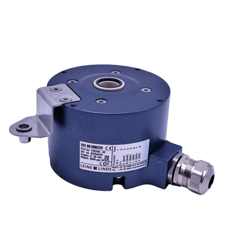 Precision LEINE & LINDE 861900220-1024 Absolute Encoder for Crane and Heavy Machinery Positioning
