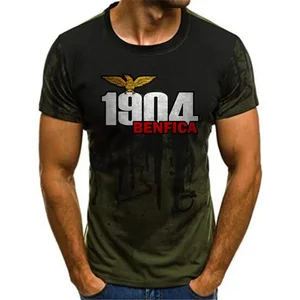بنفيكا-تي شيرت نادي متدرج لكرة القدم للرجال ، سريع الجفاف ، قميص كبير جدا بأكمام قصيرة ، بلوزة فضفاضة غير رسمية ، أزياء صيفية ، رياضة أعلى 6 جاكيتات بنفيكا مبيعات - رقم 3