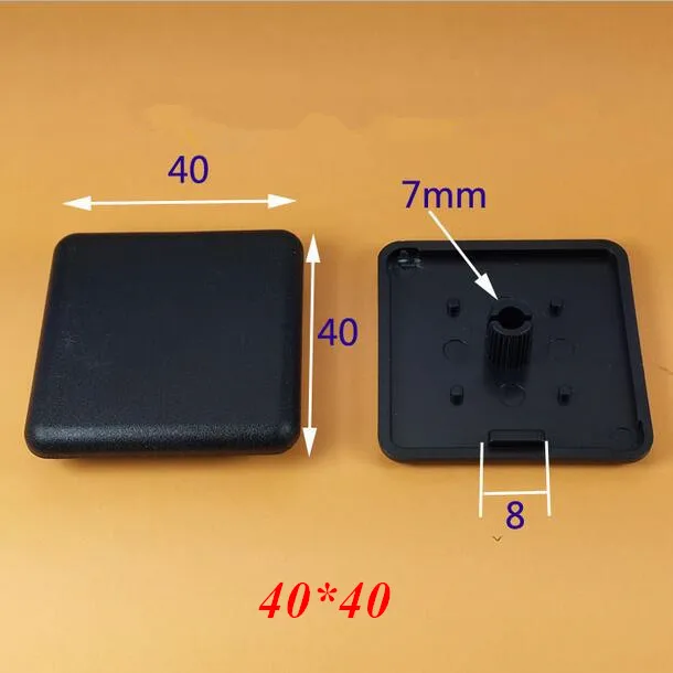 50pcs Plastic End Cap Cover Plate black for EU Aluminum Profile 2020/2040/3030/3060/4040 Endcap view 6