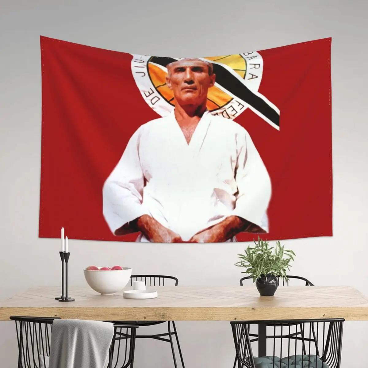 

Helio Gracie - Famed Brazilian Jiu-jitsu Grandmaster Tapestry Room Decorations Aesthetic Decorative Wall Funny Tapestry