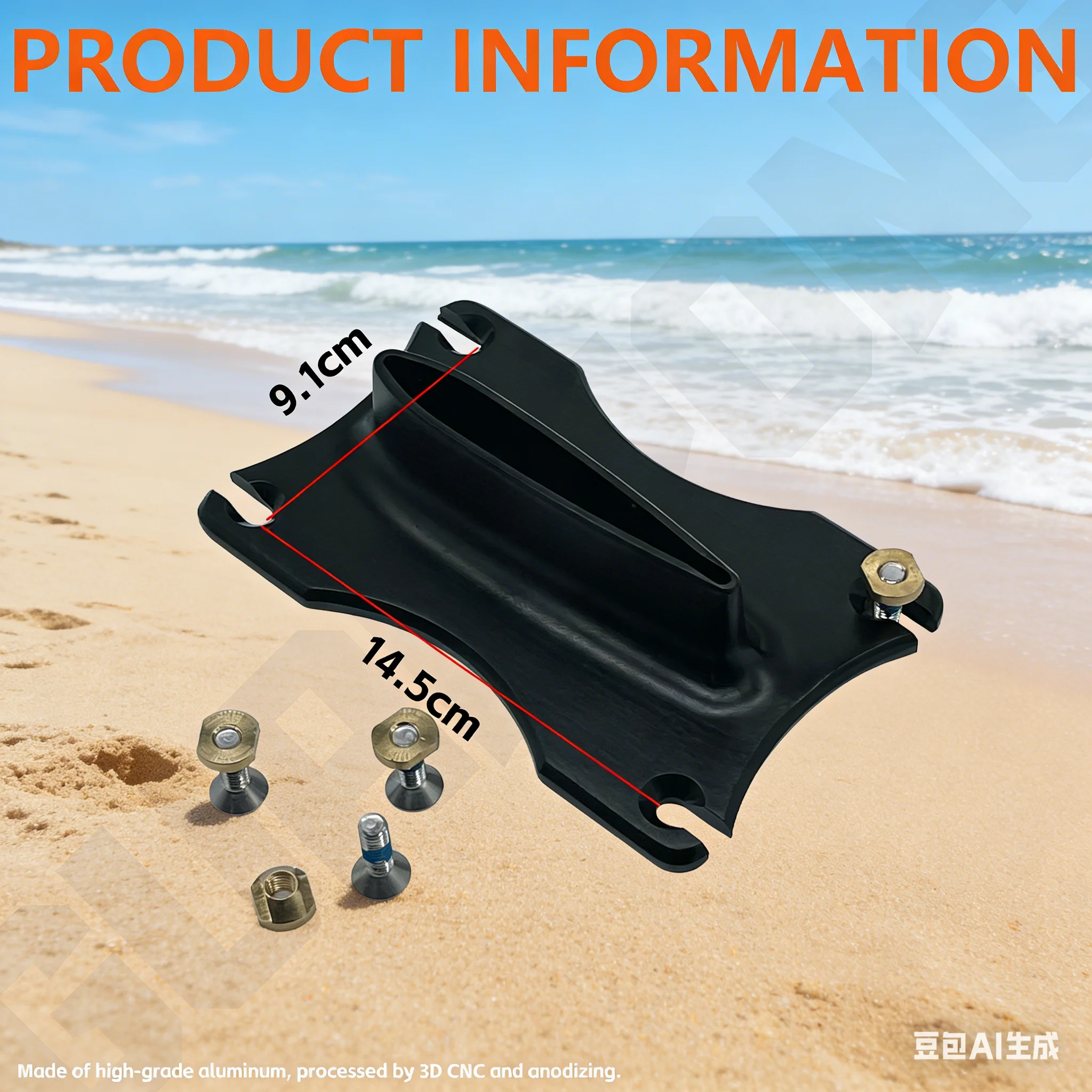 

Aluminum Carbon Base Connector Universal Mast Mount | Hydrofoil Foil Board Accessories for Wingfoil, Windsurf & Kite Surfing