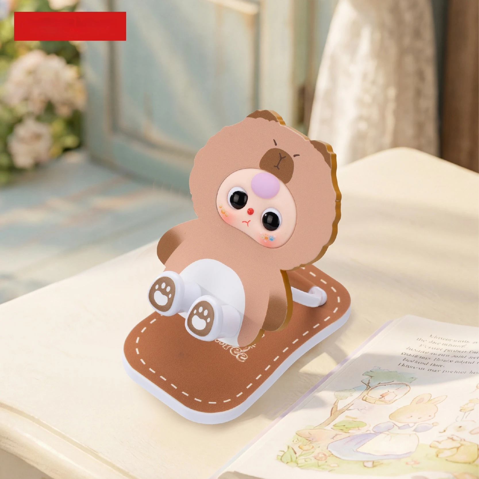 Baby Three Foldable Phone Stand Blind Box Cute Animal Desktop Holder For Watching TV Desk Decor Surprise Collectible Toy view 4