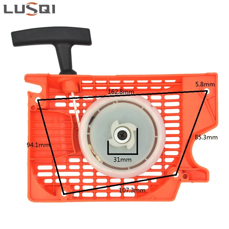 LUSQI Chainsaw Recoil Starter Easy Pull Repair Part Fit G4500 G5200 4500 5200 45cc 52cc Chain Saw Gasoline Engine Repair Start