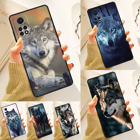 Cool Animal Wolf Case For Samsung Galaxy S24 Plus S23 S20 S21FE Lite S22 Ultra Note 20 S8 S9 S10 Phone Coque