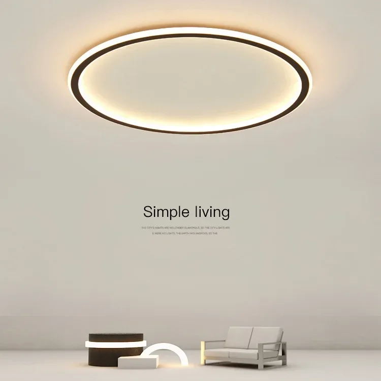 Modern Bedroom Simple Led Ceiling Lights Round Iron Mounted Led Lamp Foyer Dimmable Led Ceiling Lamp Indoor Lighting Luminarias