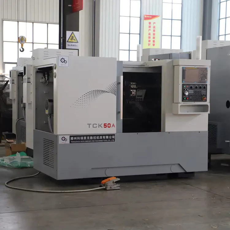 Mesin Bubut Cnc Pengumpan Batang Biaya Rendah TCK50 TCK56 Tour Cncc