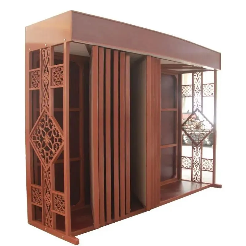 Steel Pipe Coated Tile Display Stand for Exhibition Hall