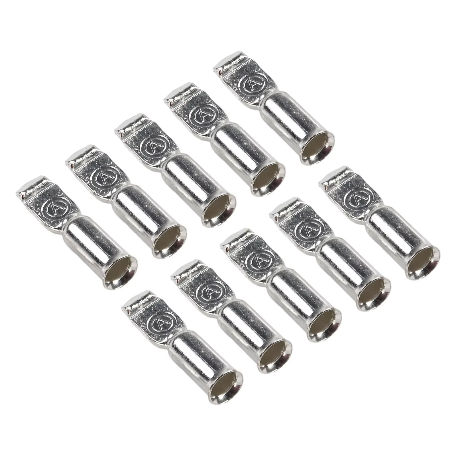 10PCS 50A Copper Terminals Connector for Anderson Plug Contacts Pins Lugs Terminals for 50 Amp Connectors 12AWG Power Terminals