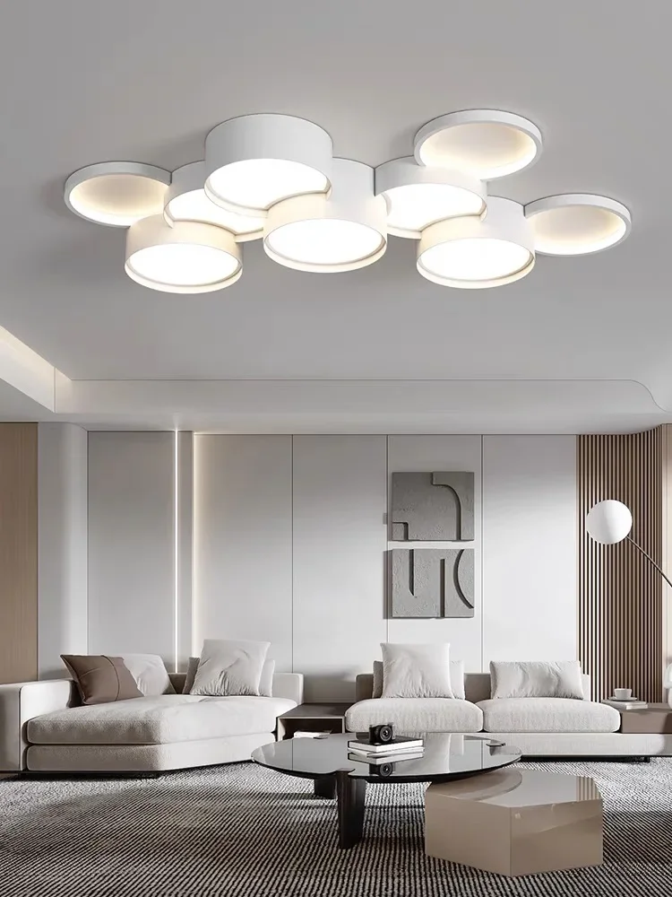Modern Led Circle Dimmable Chandeliers Simple Pendant Lamp Dining Living Room Bedroom Ceiling Light Lustre Fixture Home Decor