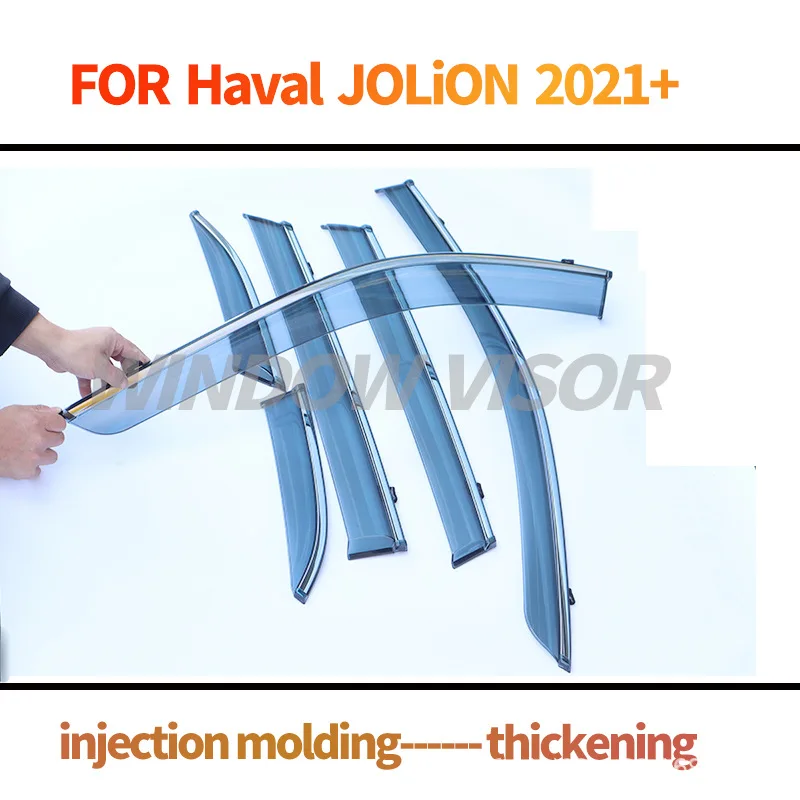 Suitable for HAVAL Jolion 2021+Window visors Great Wall Haval First Love Car Window Rain or Shine Auto Accessories