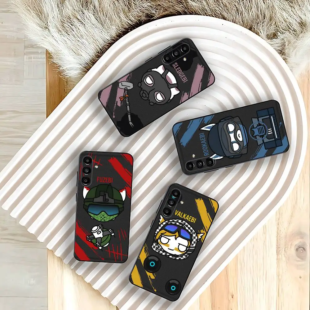 

Game R-Rainbow-Six S-Siege Phone Case For Samsung Galaxy A73,31,32,72,41,53,52,71,22,5G,Note,J7,8,9 Soft Black Cover