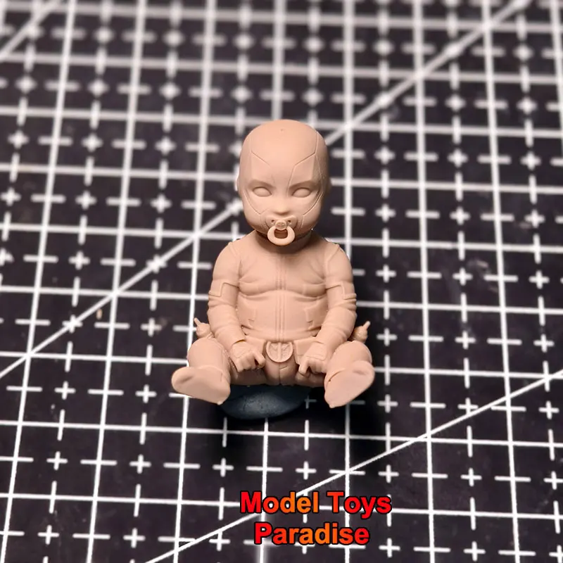 

Unpainted 1/12 Scale Deadpool Baby Deadpool & Wolverine Antihero Deadpool Son 6inch Action Figure Soldier Model