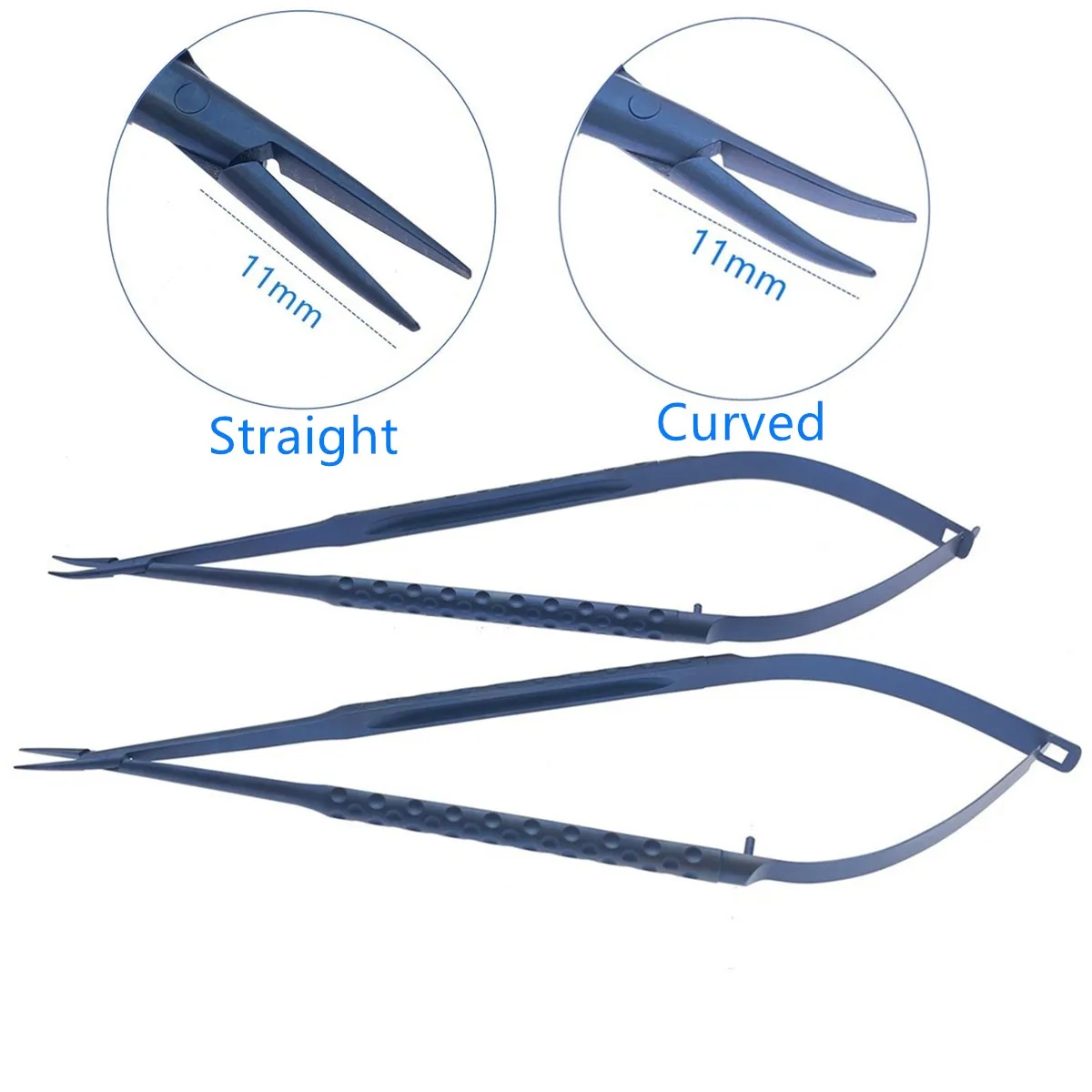 

Neurosurgery Micro Needle Holder Micro Tweezers Titanium Needle Holder straight/curved Microscopic Surgical Forceps