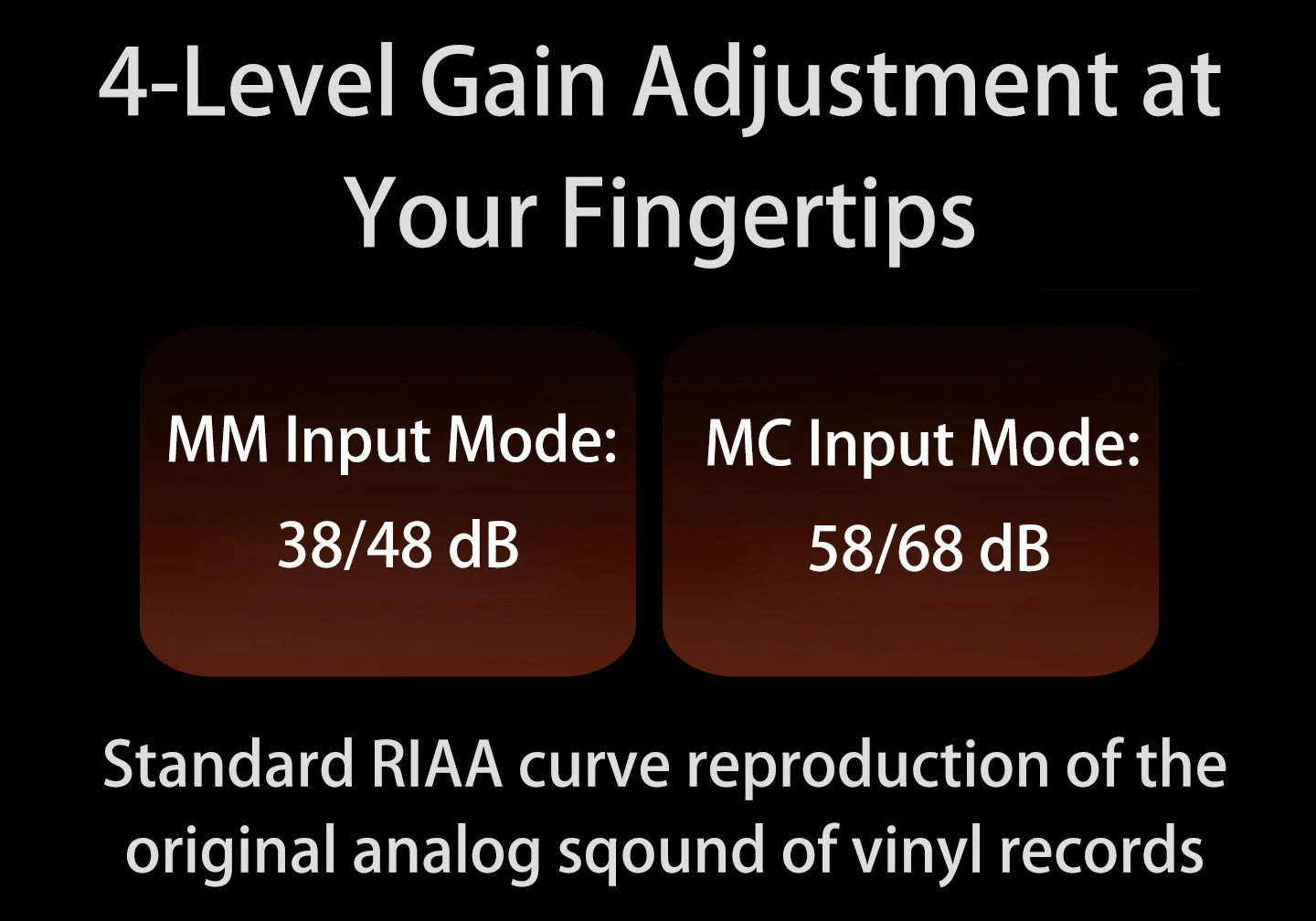 LSYSAQ P2 Phono-Vorverstärker MM MC Hi-Fi Plattenspieler-Vorverstärker RIAA-Equalisierung 4-Stufen-Verstärkung NE5532 LME49720 für Vinyl-Plattenspieler – Detail 3
