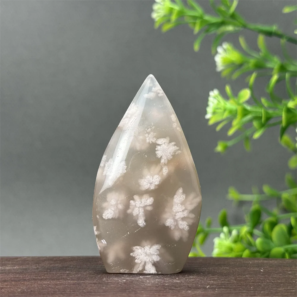 Natural Sakura Agate Free Form Torch Healing Reiki Energy Healing Spiritual Witchcraft Home Decor Gift
