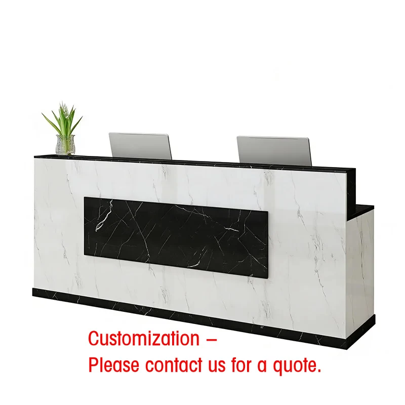 custom.Low MOQ Easy to Clean Luxurious Appearance Caixa De Pagamento Checkout Counter Stable Structure Multifunctional Checkout