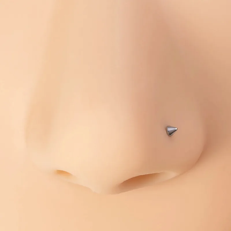 1 Set Nose Nails Ball Point Cone Nose Decorations Stainless Steel 5-Color Mixed Set Nose Nails Simple Hot Sale