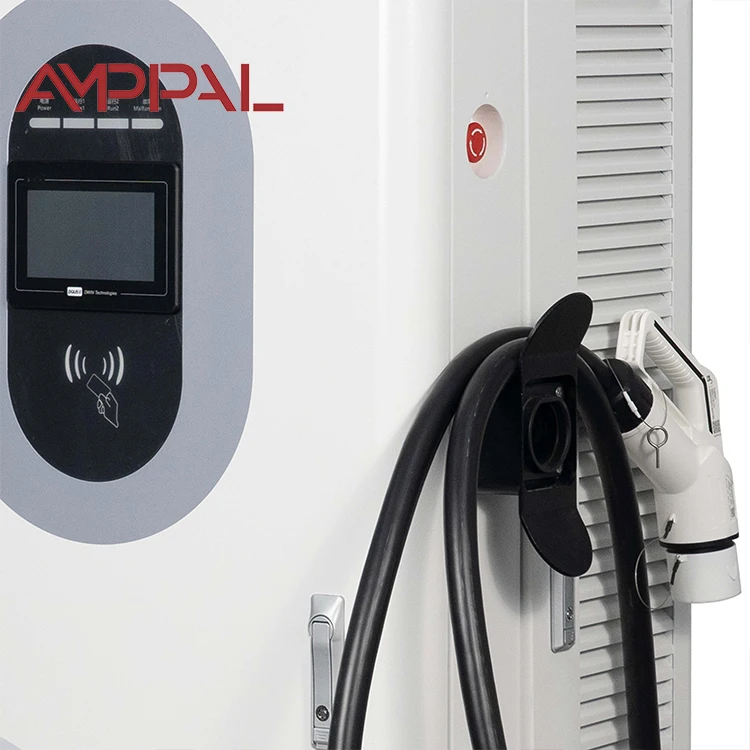 Dual 120kW DC CCS Combo 2 Type2 EV Charger, 2 Connectors Floor-Mounted Public EvSE