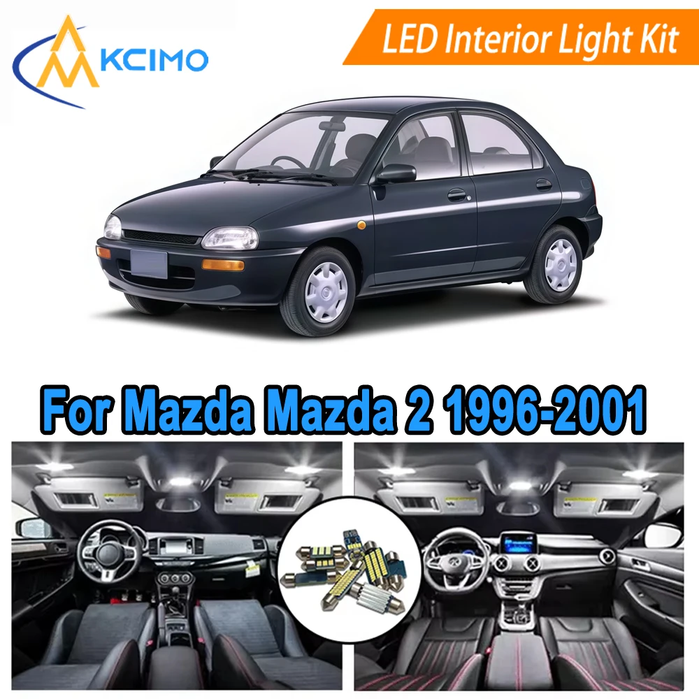 

Super Bright LED Interior Light Kit For Mazda Mazda 2 (1996-2001) - Easy Installation LED Conversion Kit Replace White/Blue